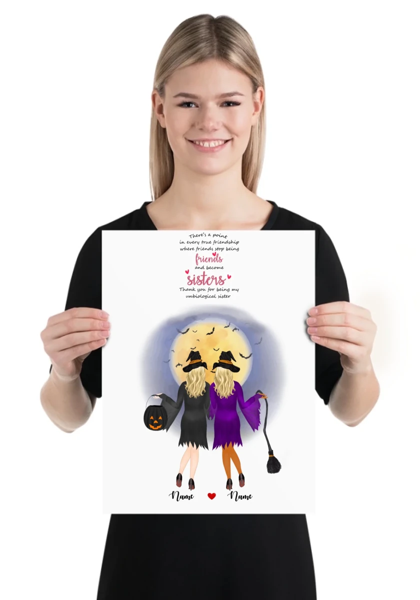 2 vänner poster - GÅVA TRYCK