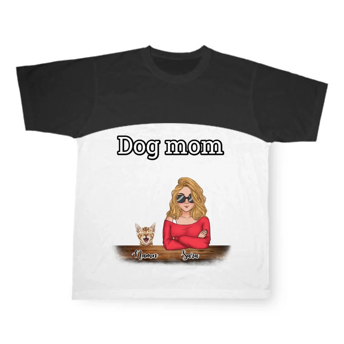 Husdjur mamma T-shirt - GÅVA TRYCK
