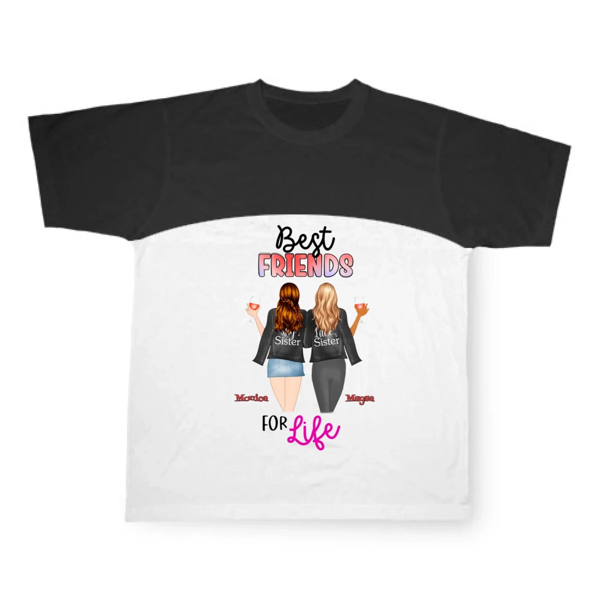 Bästa vän personlig T-Shirt - GÅVA TRYCK