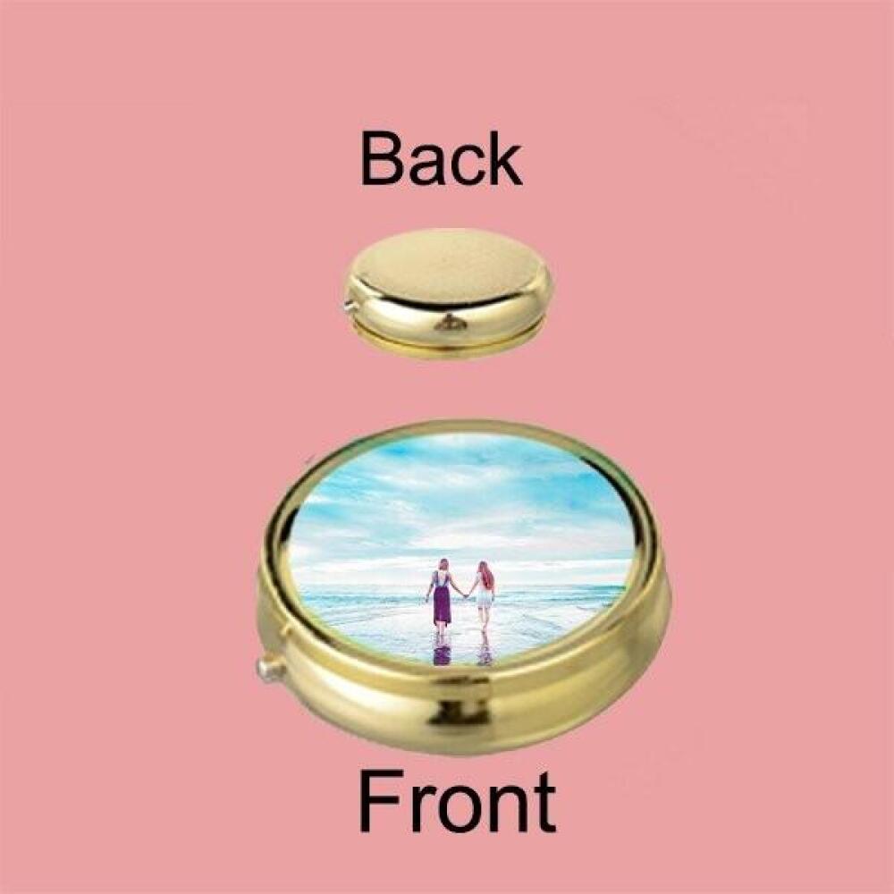 Personalized Round box gold