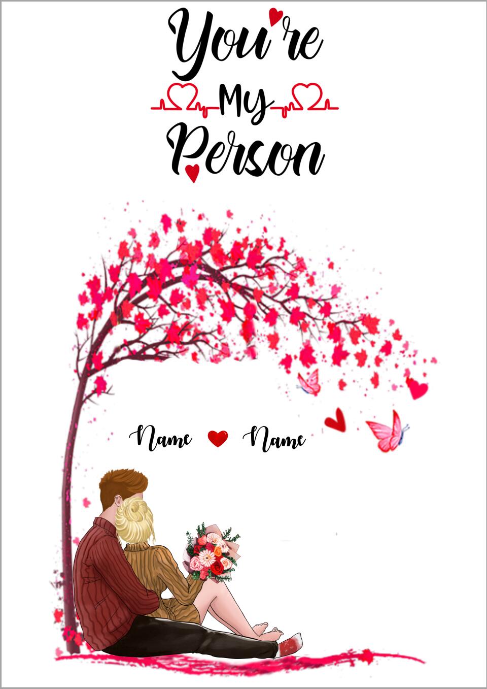 kärlek personlig poster