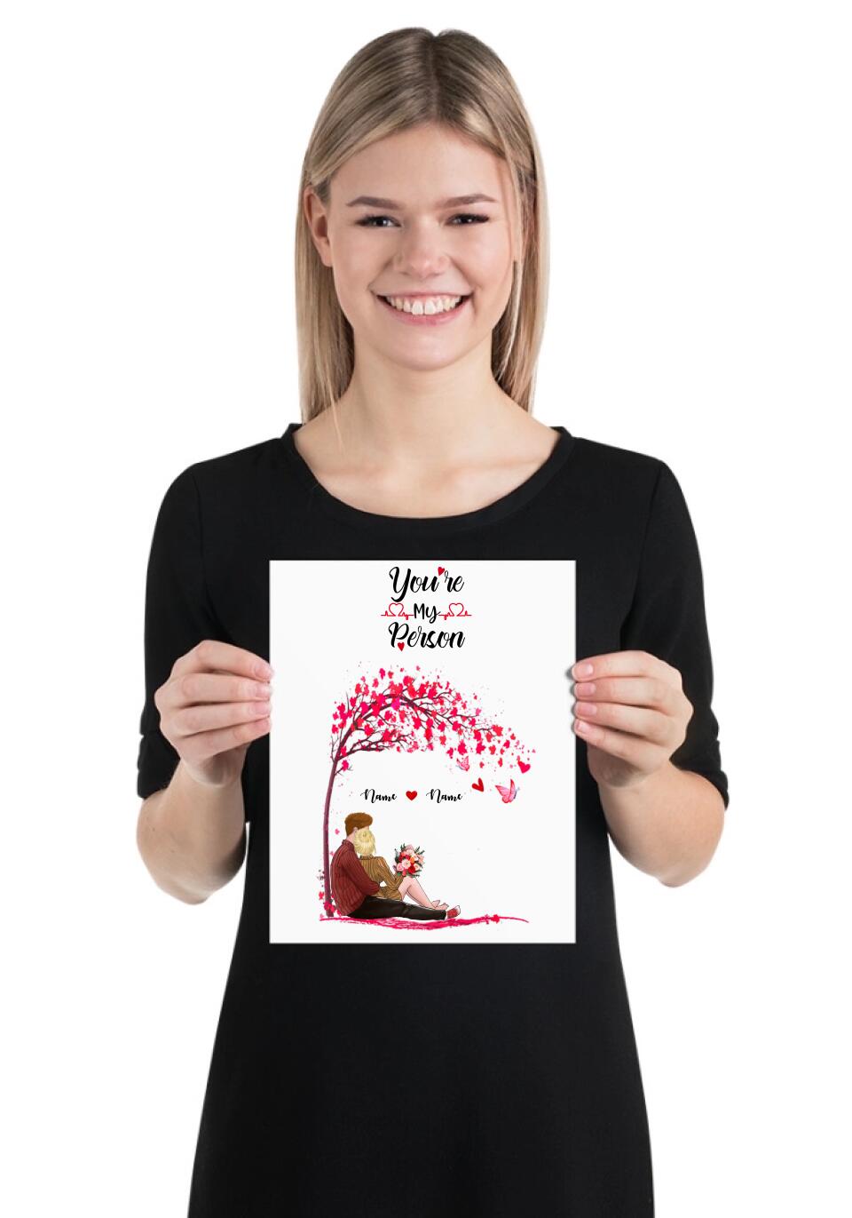 kärlek personlig poster