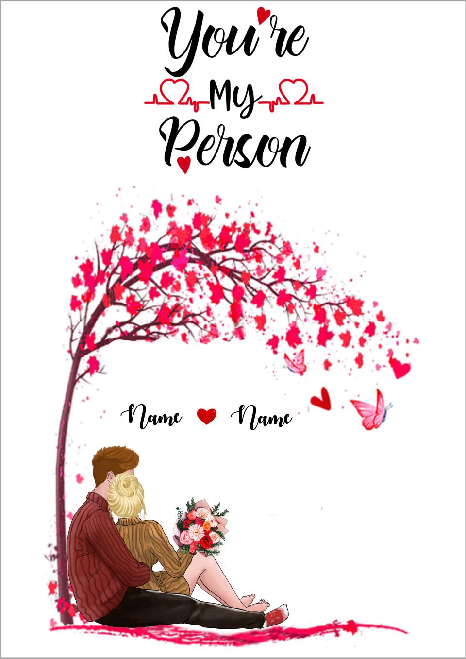 kärlek personlig poster