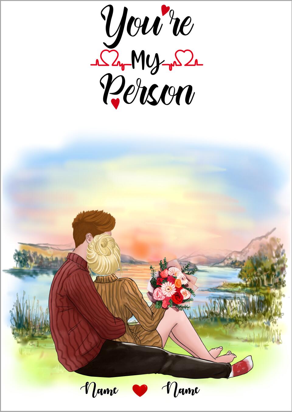 kärlek personlig poster