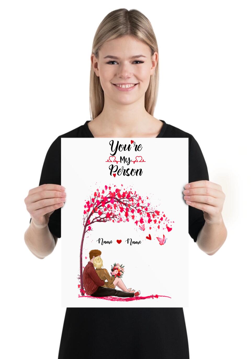 kärlek personlig poster