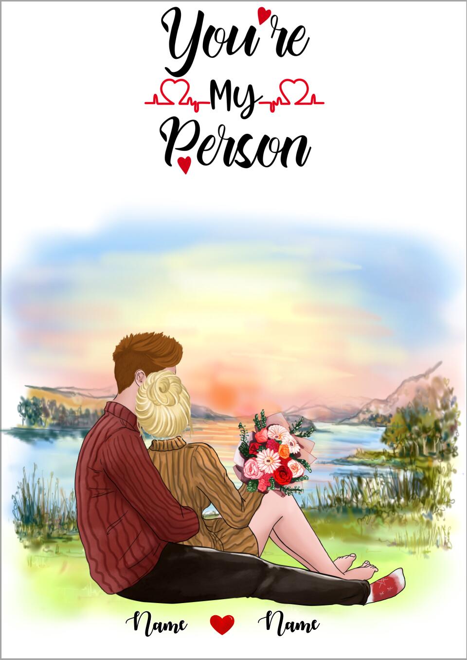 kärlek personlig poster