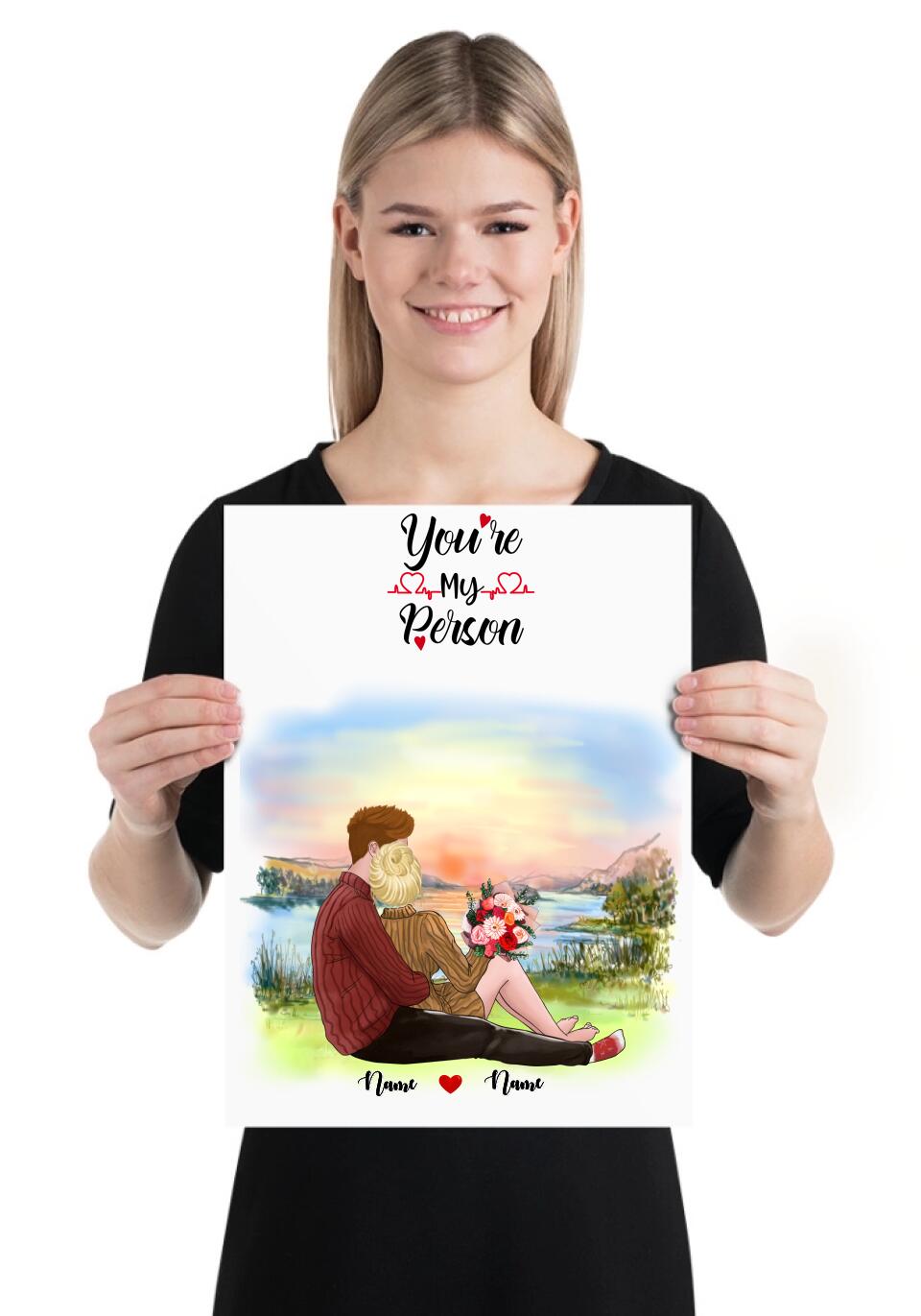 kärlek personlig poster