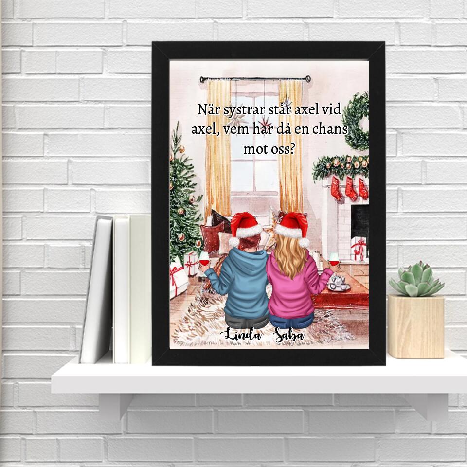 Bästa vän personlig | Jul poster - GÅVA TRYCK