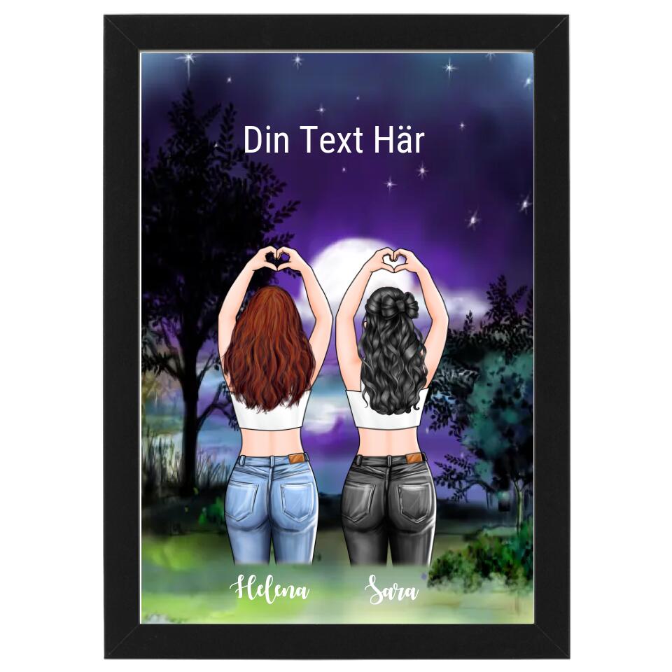 2 systrar bild - GÅVA TRYCK