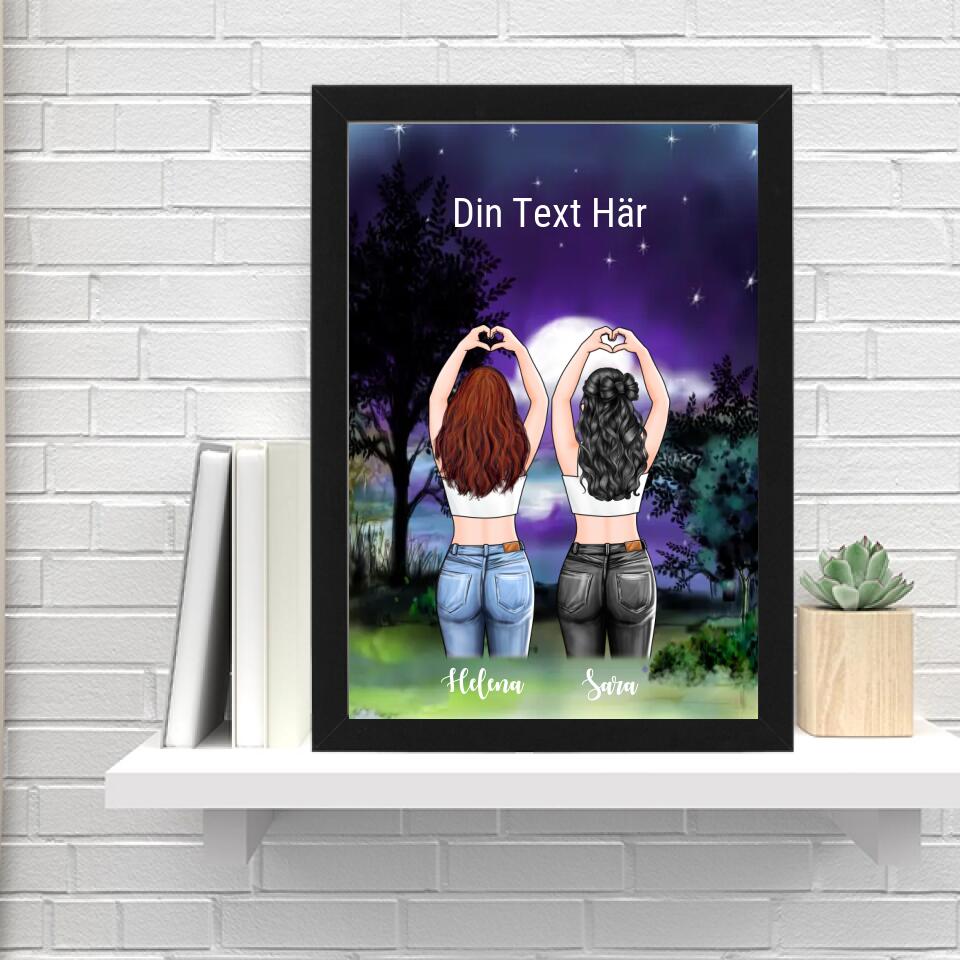 2 systrar bild - GÅVA TRYCK