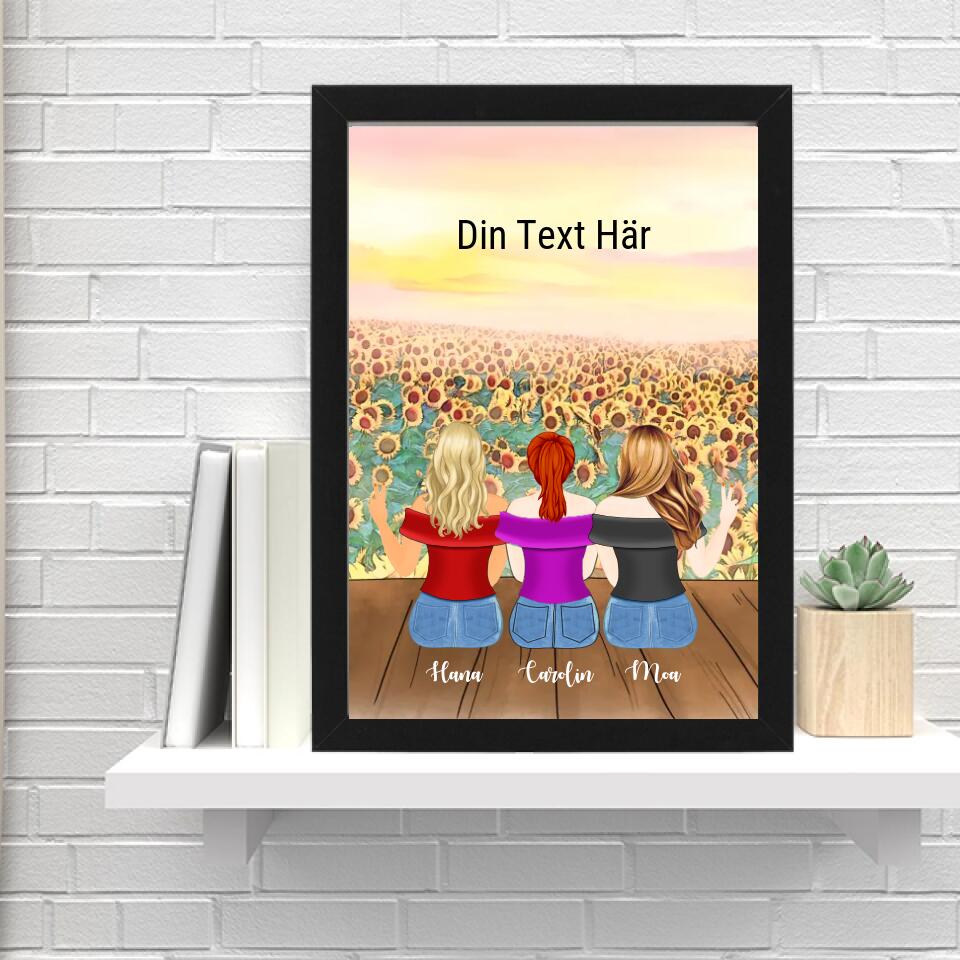 3 vänner bild - GÅVA TRYCK