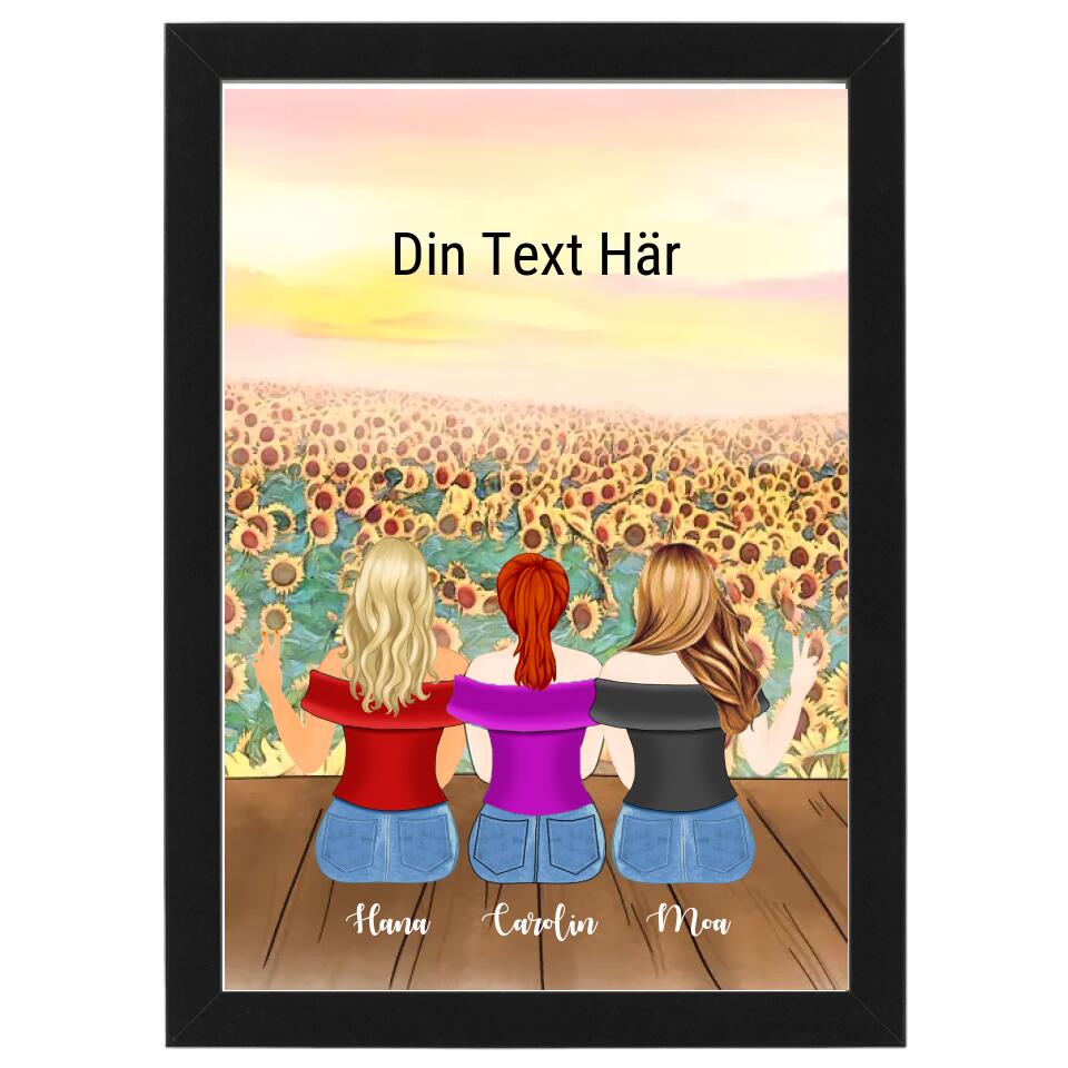 3 vänner bild - GÅVA TRYCK