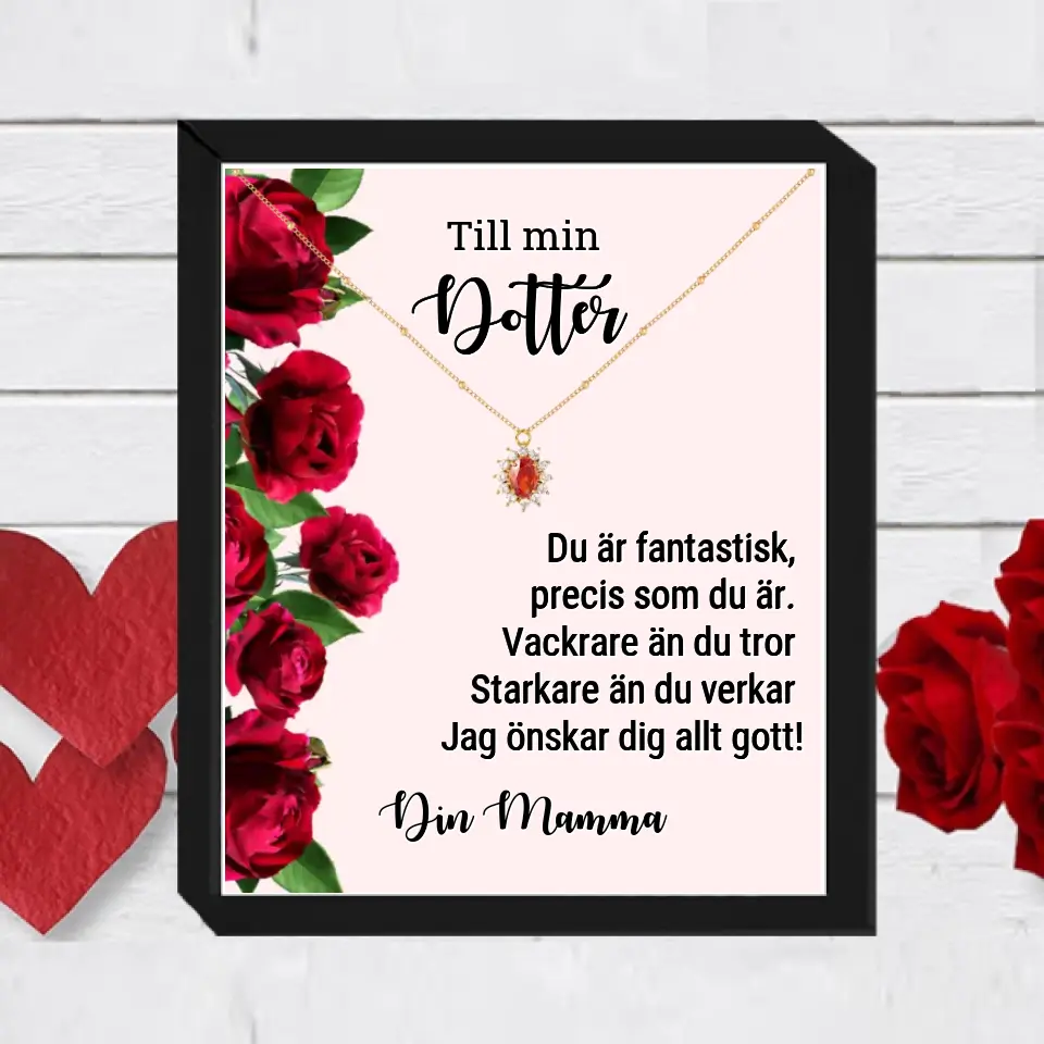 Halsband med personlig text