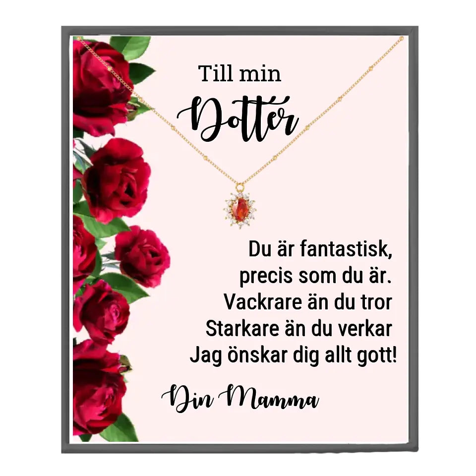 Halsband med personlig text