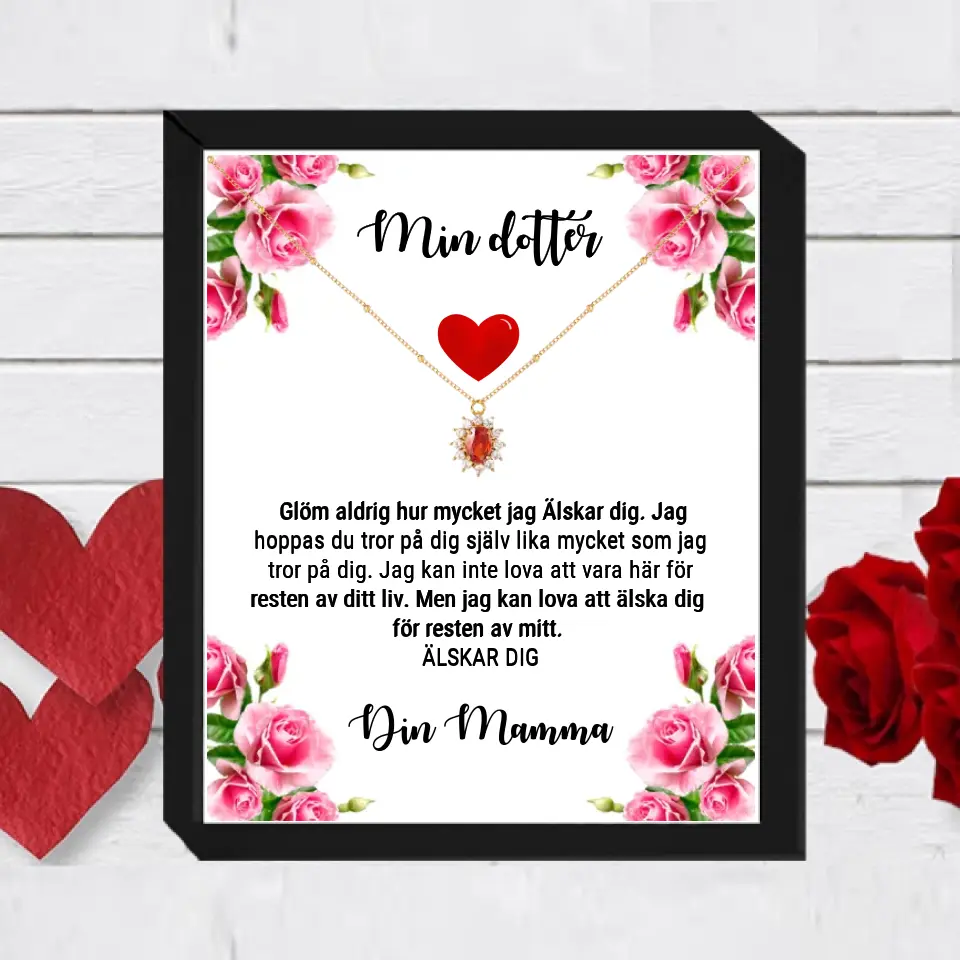 Halsband med personlig text