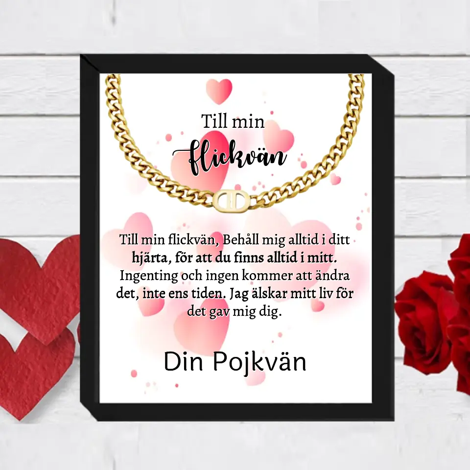 Halsband med personlig text - Flickvän