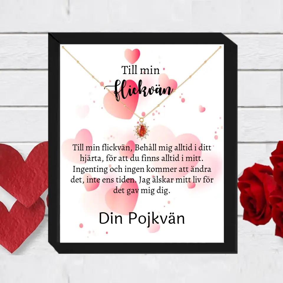 Halsband med personlig text - Flickvän