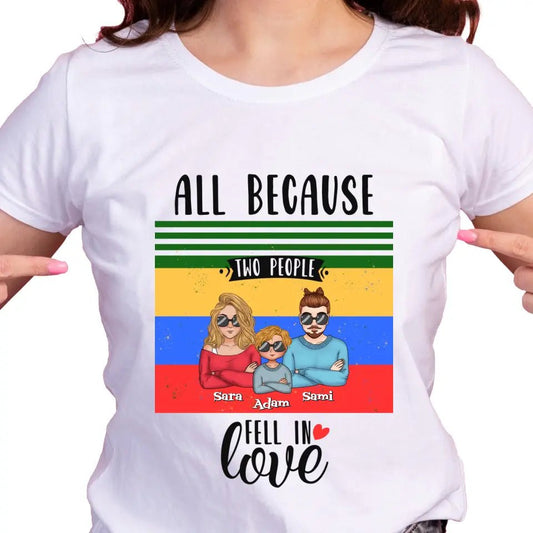 Familjen Personlig T-shirt - GÅVA TRYCK