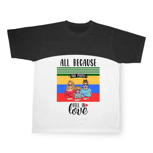 T-shirt för familjen personlig - GÅVA TRYCK