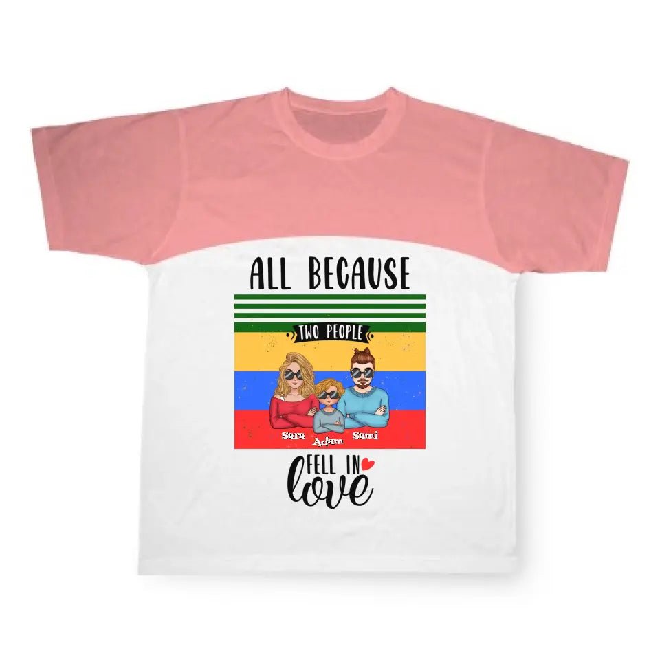 T-shirt för familjen personlig - GÅVA TRYCK