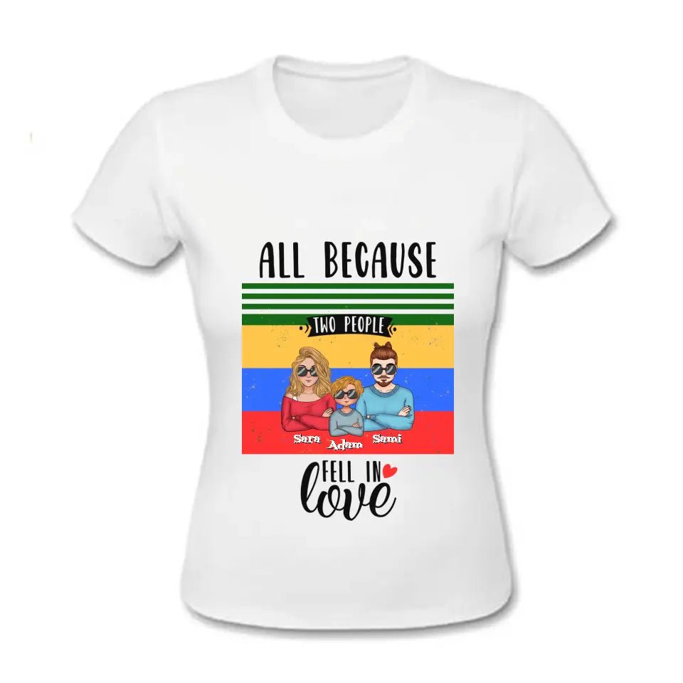 T-shirt för familjen personlig - GÅVA TRYCK
