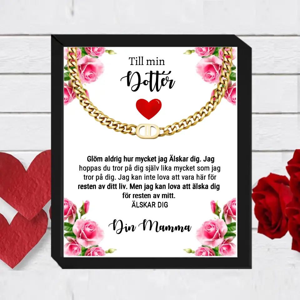 Halsband med personlig text