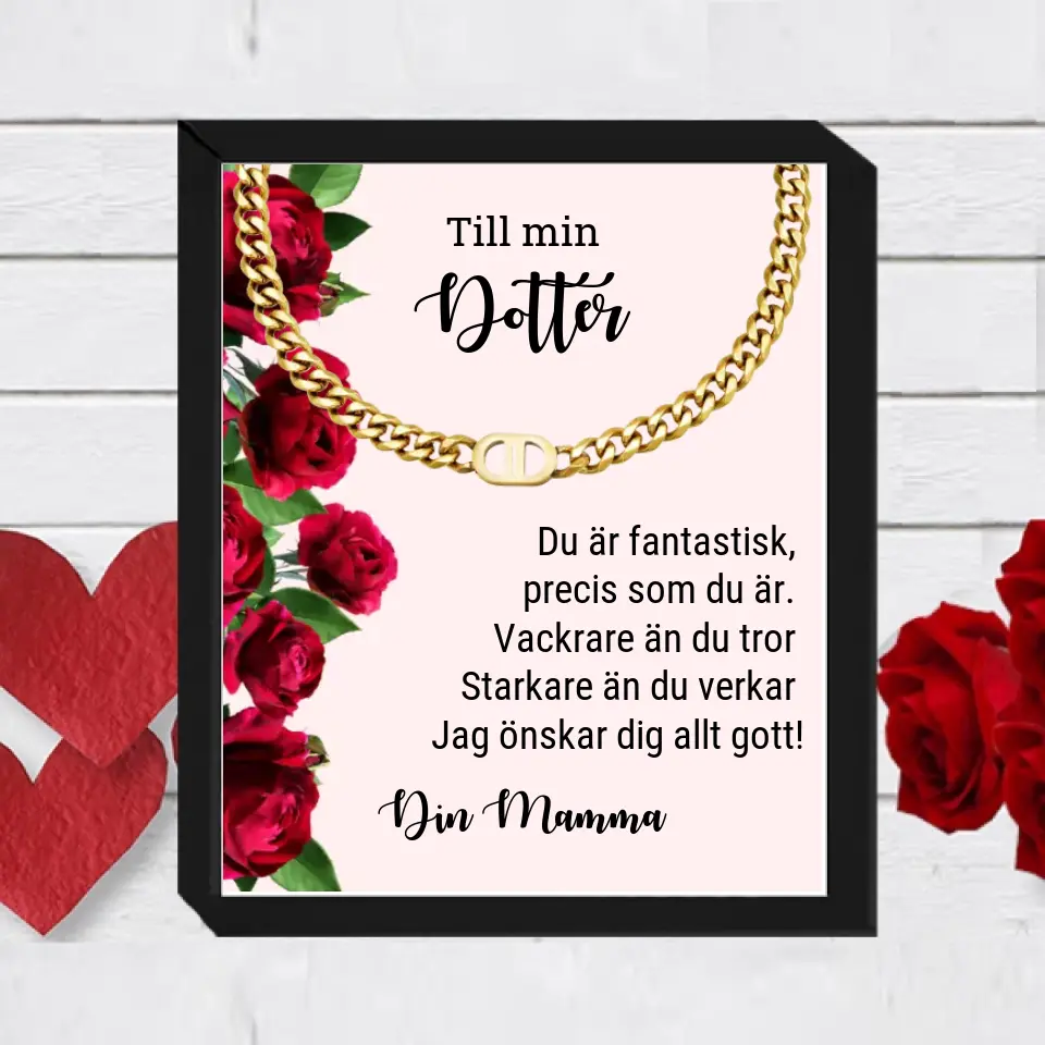 Halsband med personlig text