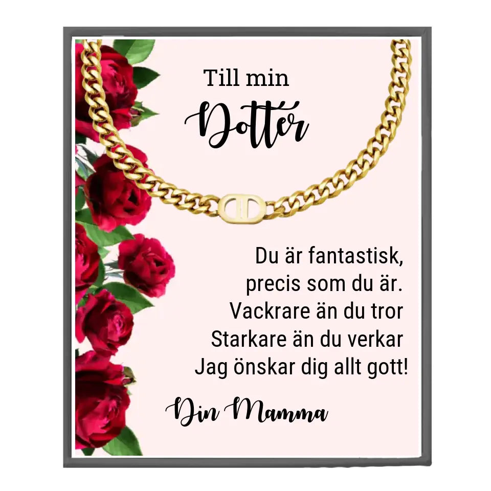 Halsband med personlig text