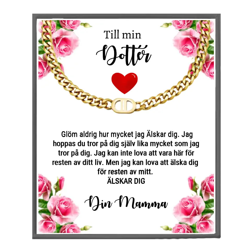 Halsband med personlig text