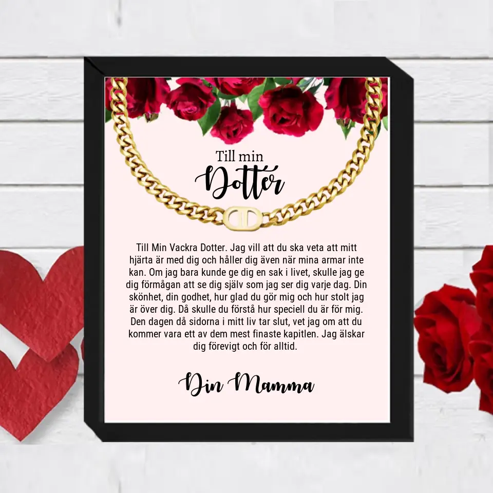 Halsband med personlig text