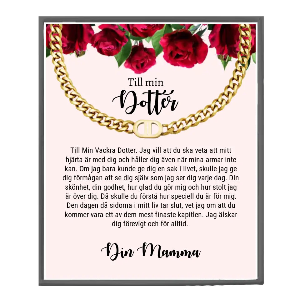 Halsband med personlig text