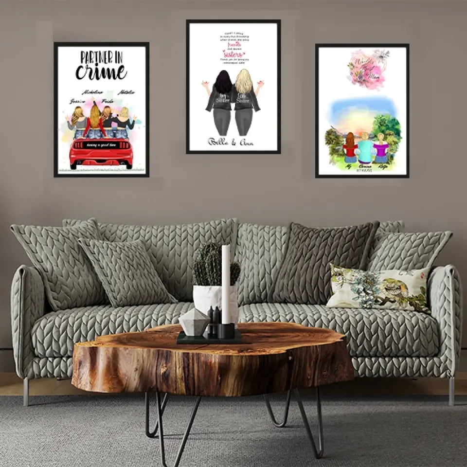 Personlig T-Shirt och tavla med text