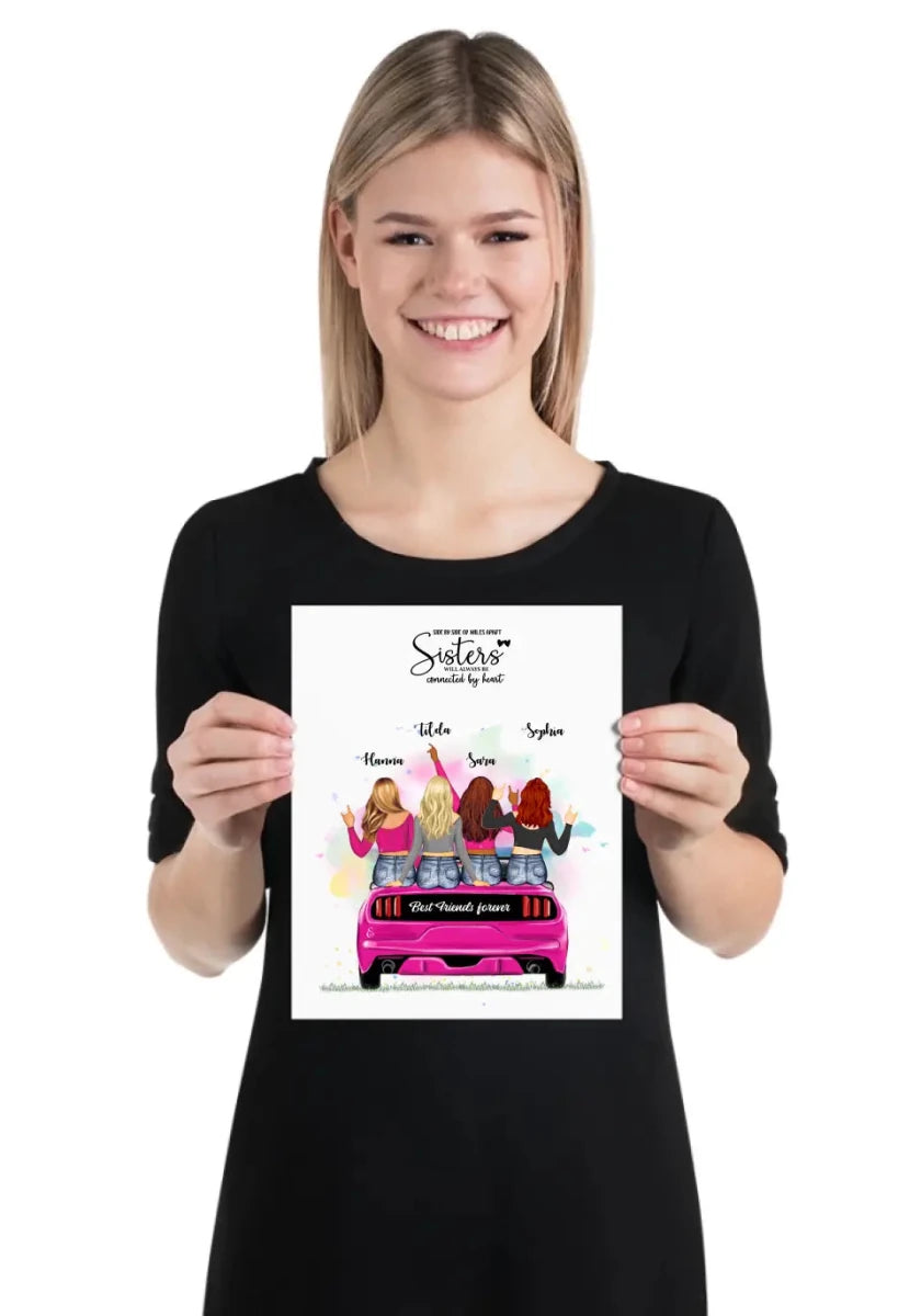 Bästa vänner poster - GÅVA TRYCK