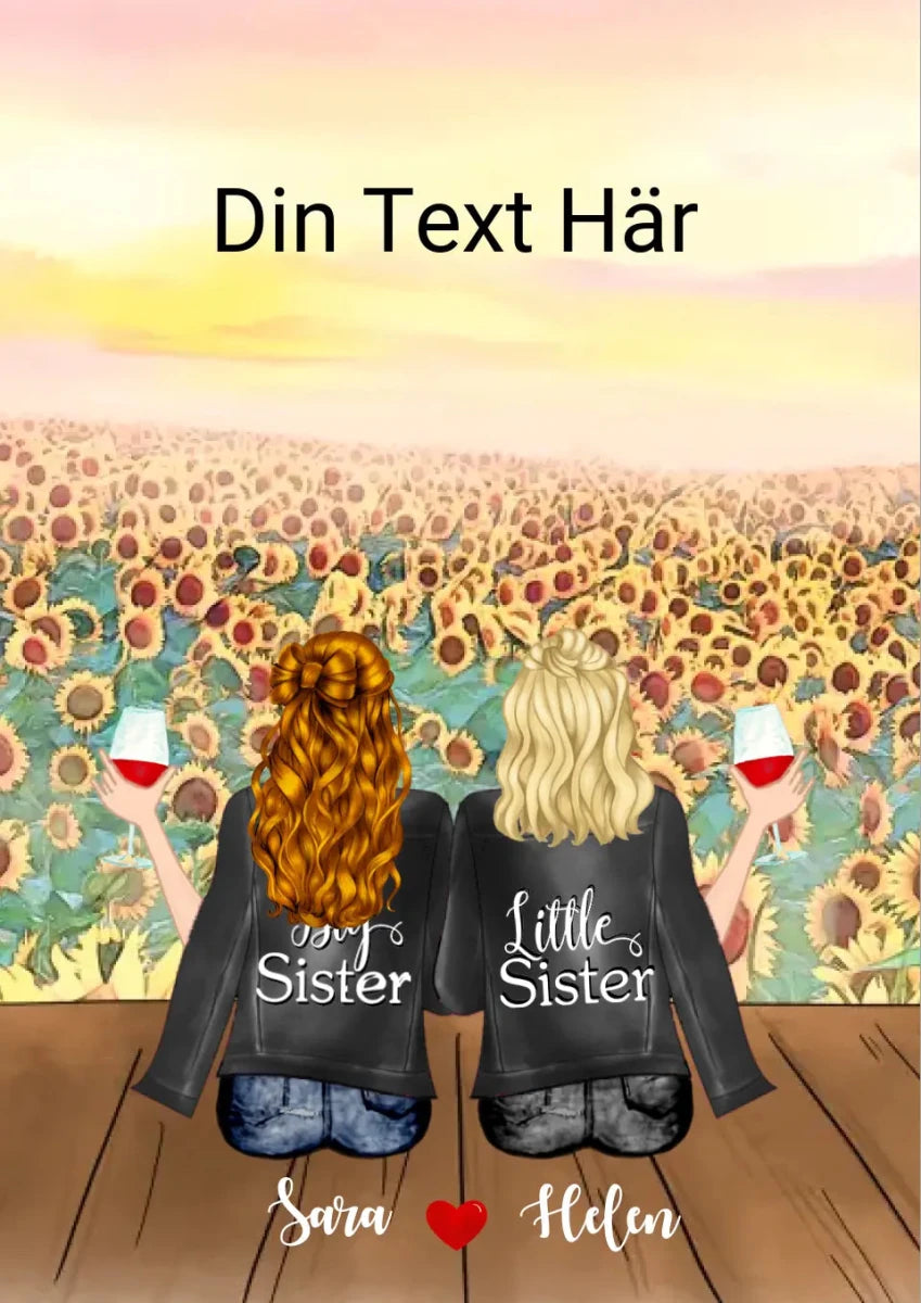 2 vänner poster - GÅVA TRYCK