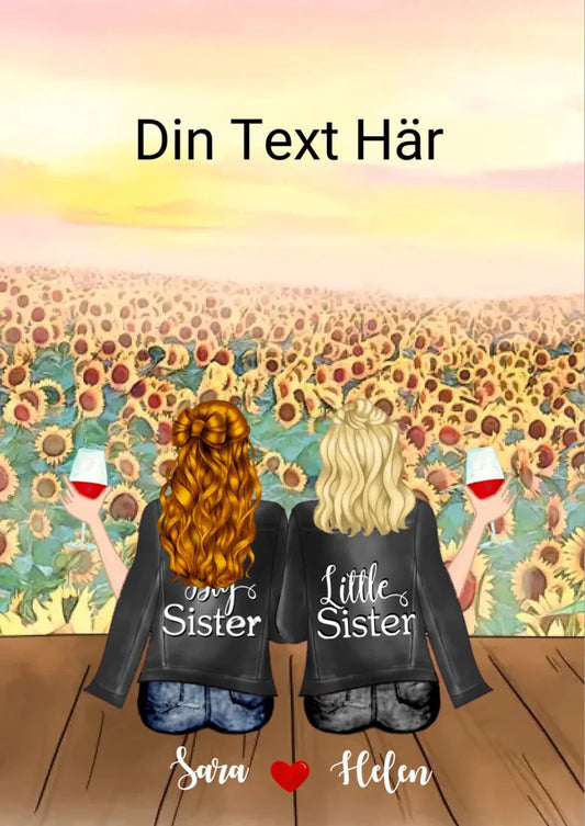 2 vänner poster - GÅVA TRYCK