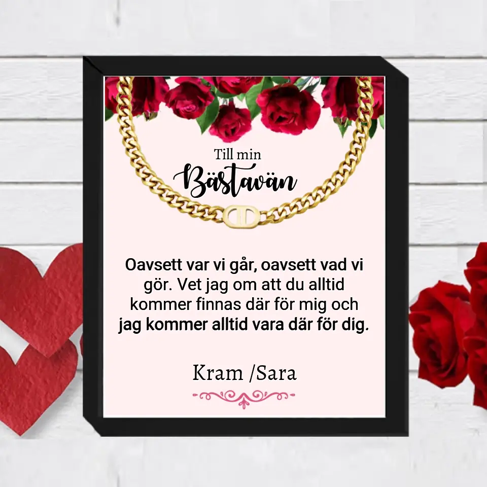 Halsband med personlig text - BFF