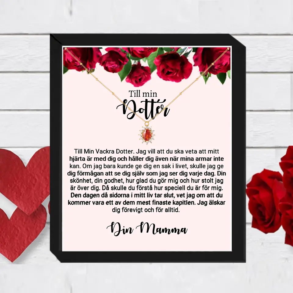 Halsband med personlig text