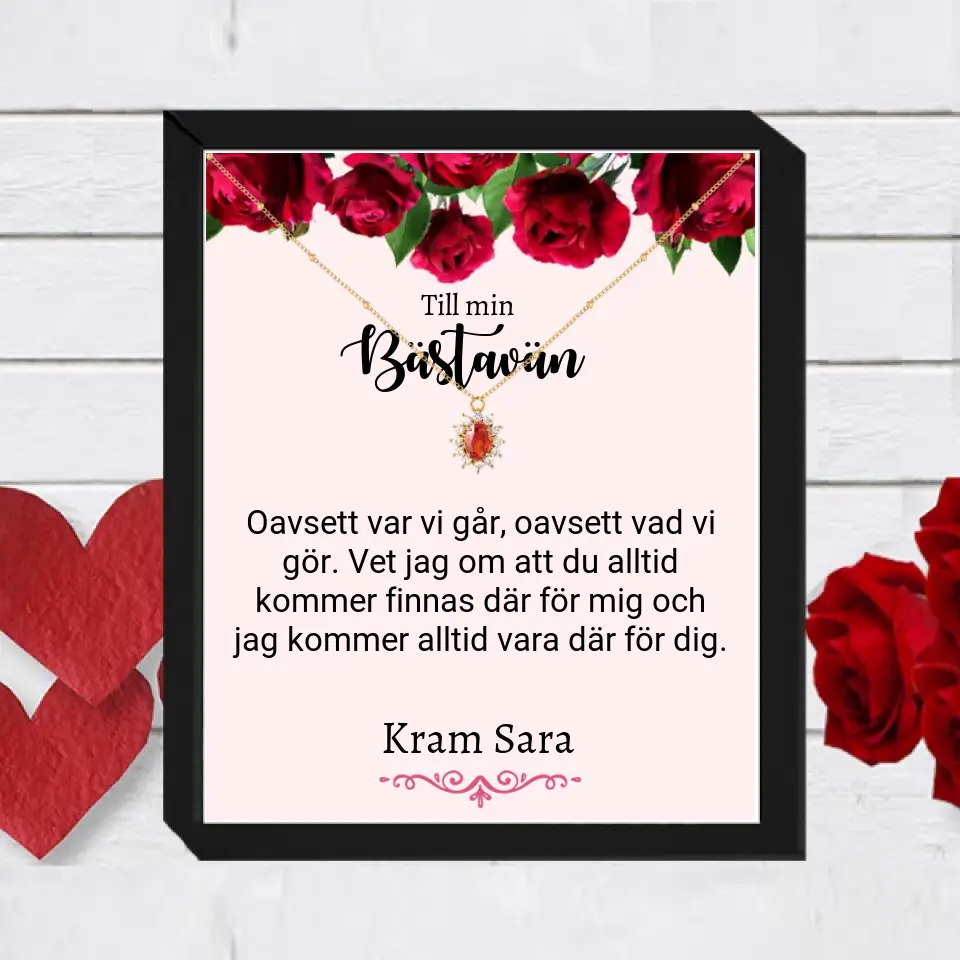 Halsband med personlig text - BFF