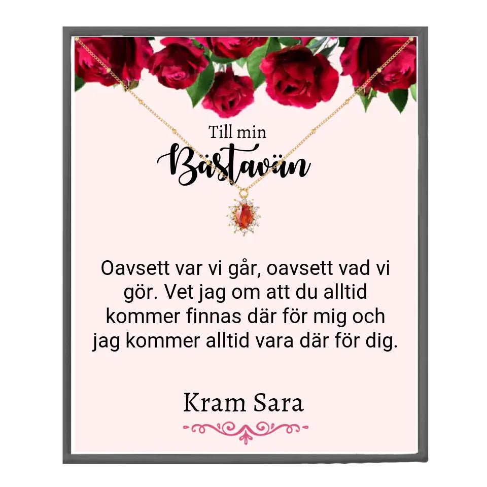 Halsband med personlig text - BFF - GÅVA TRYCK