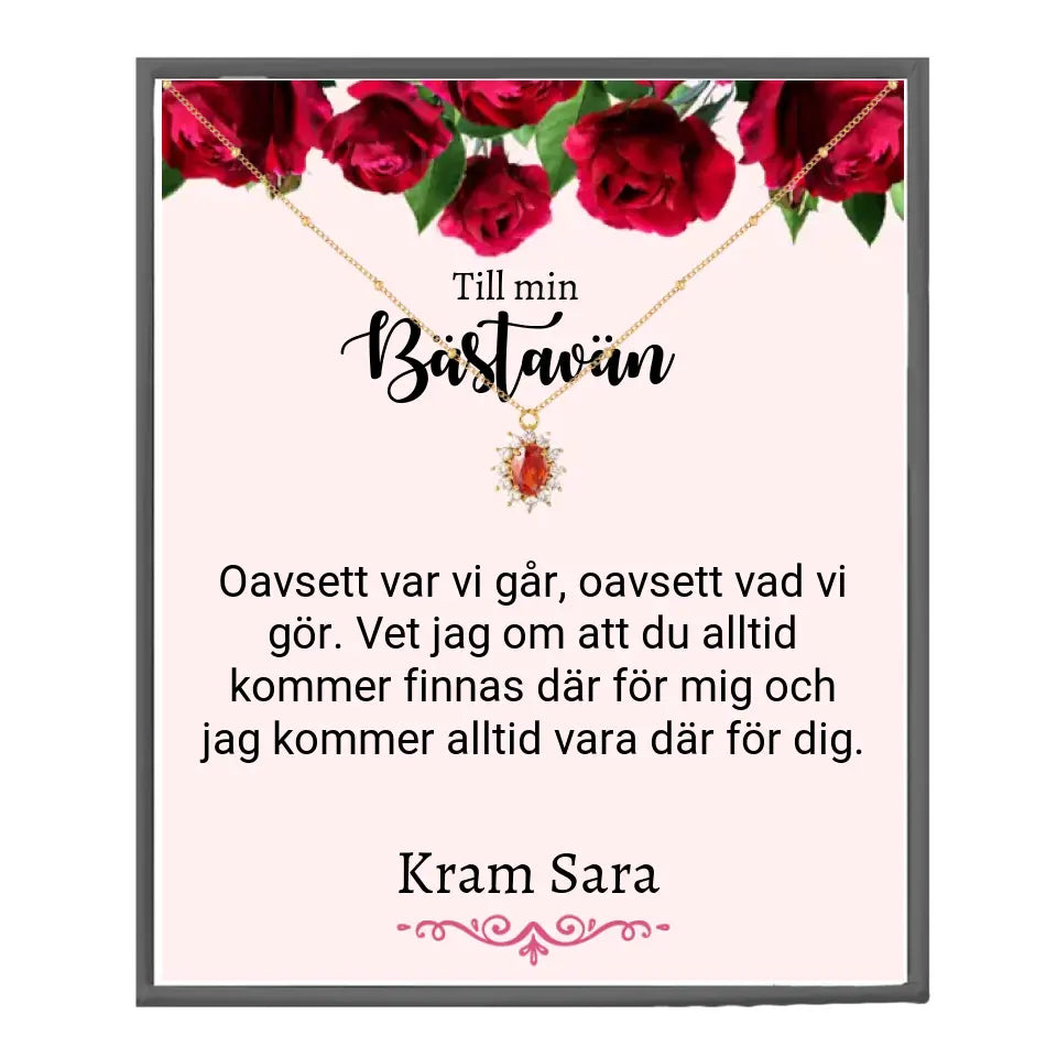 Halsband med personlig text - BFF