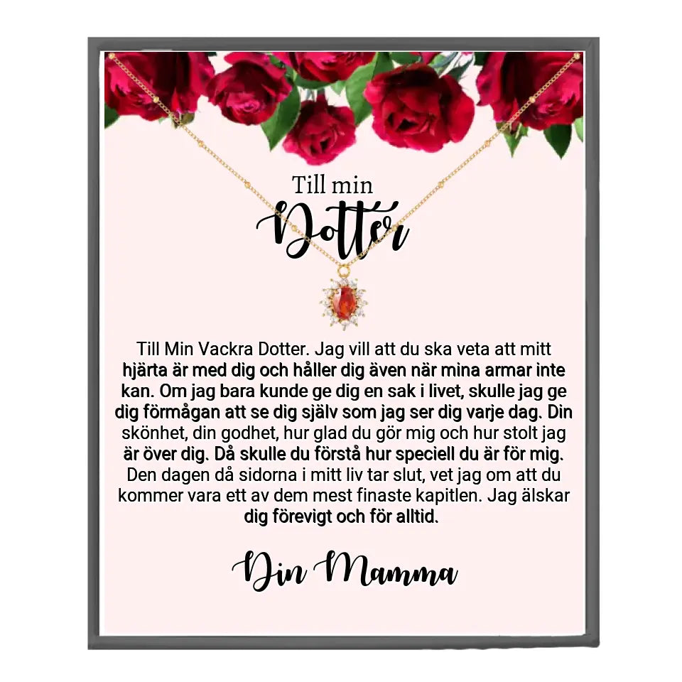 Halsband med personlig text