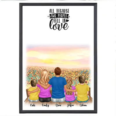 3 barn med familj personlig bild