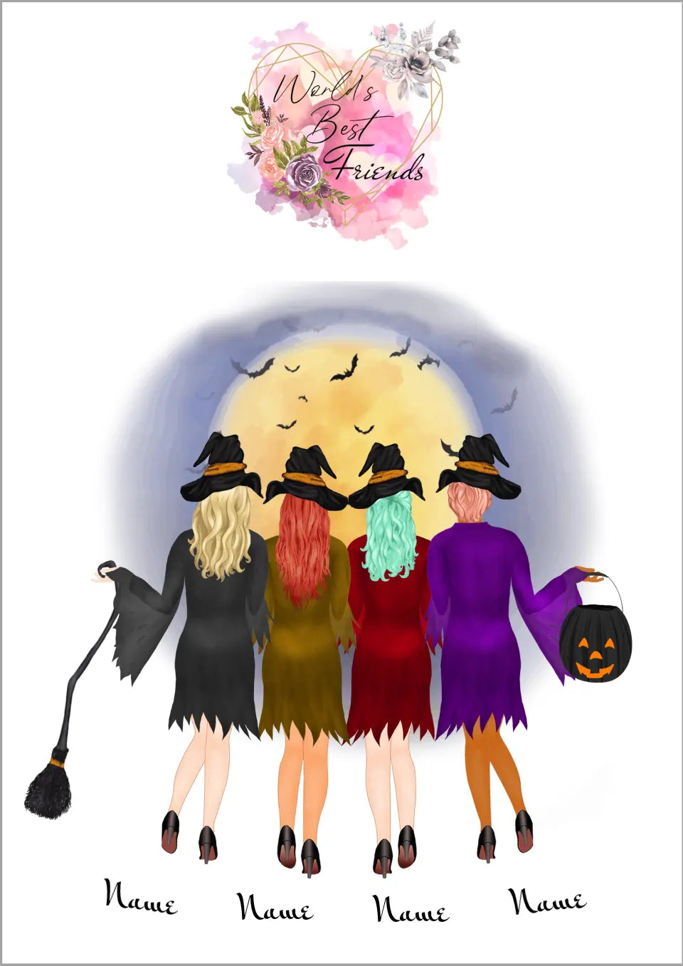 4 Vänner Personlig affisch