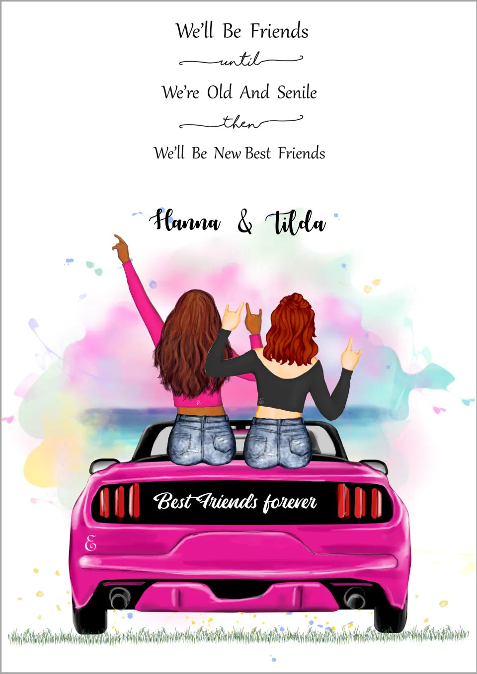 Syster och bästa vän poster.