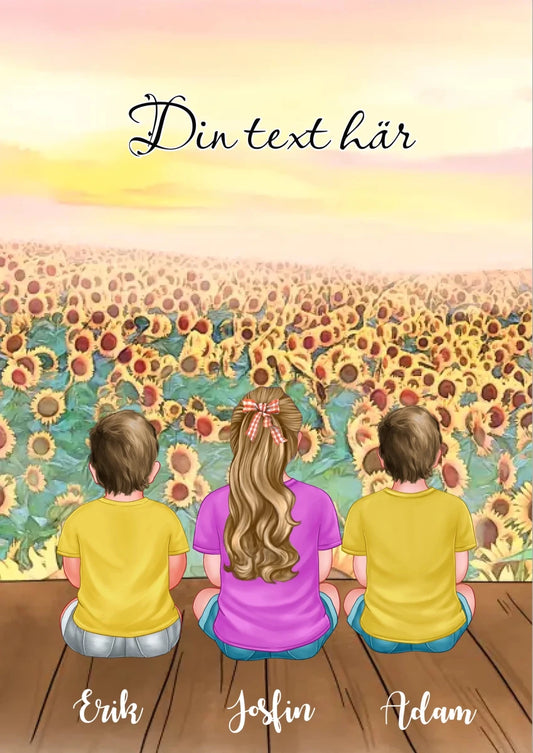 3 barn poster - GÅVA TRYCK