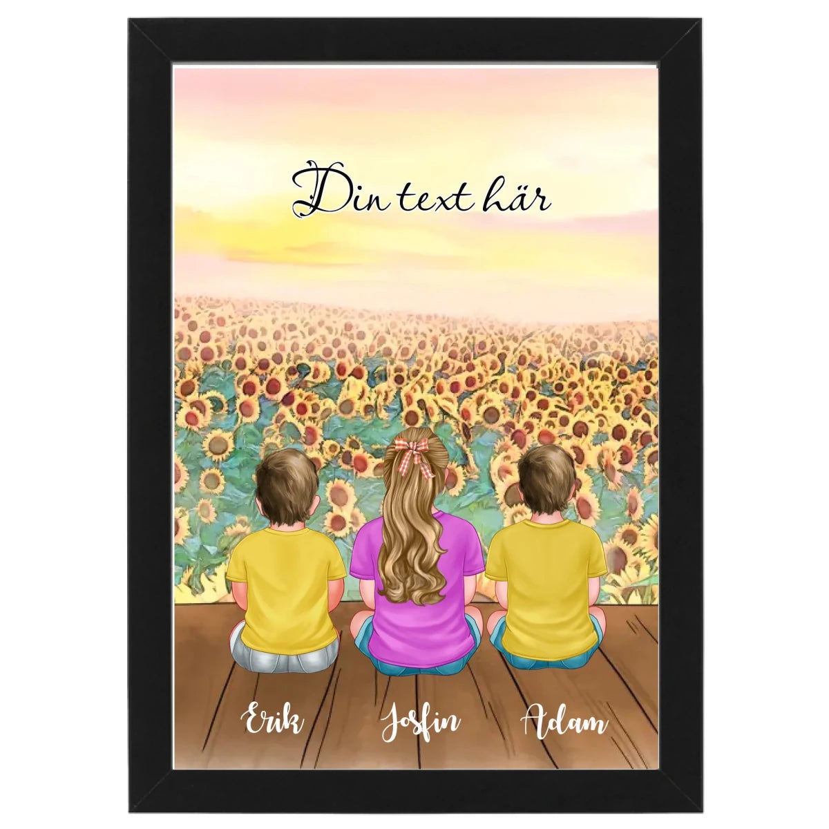 3 barn poster - GÅVA TRYCK