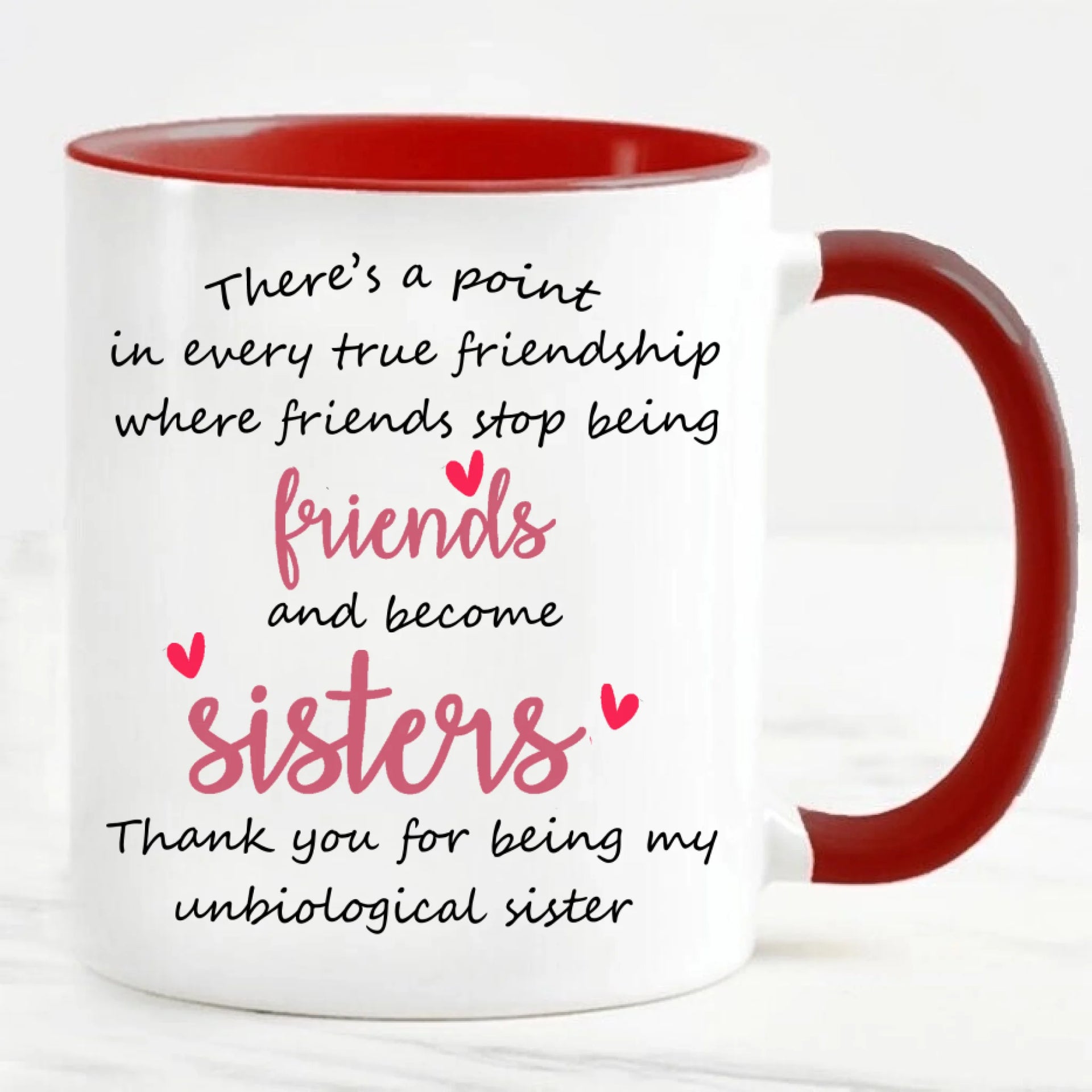 Syster och bästa vän personlig mugg