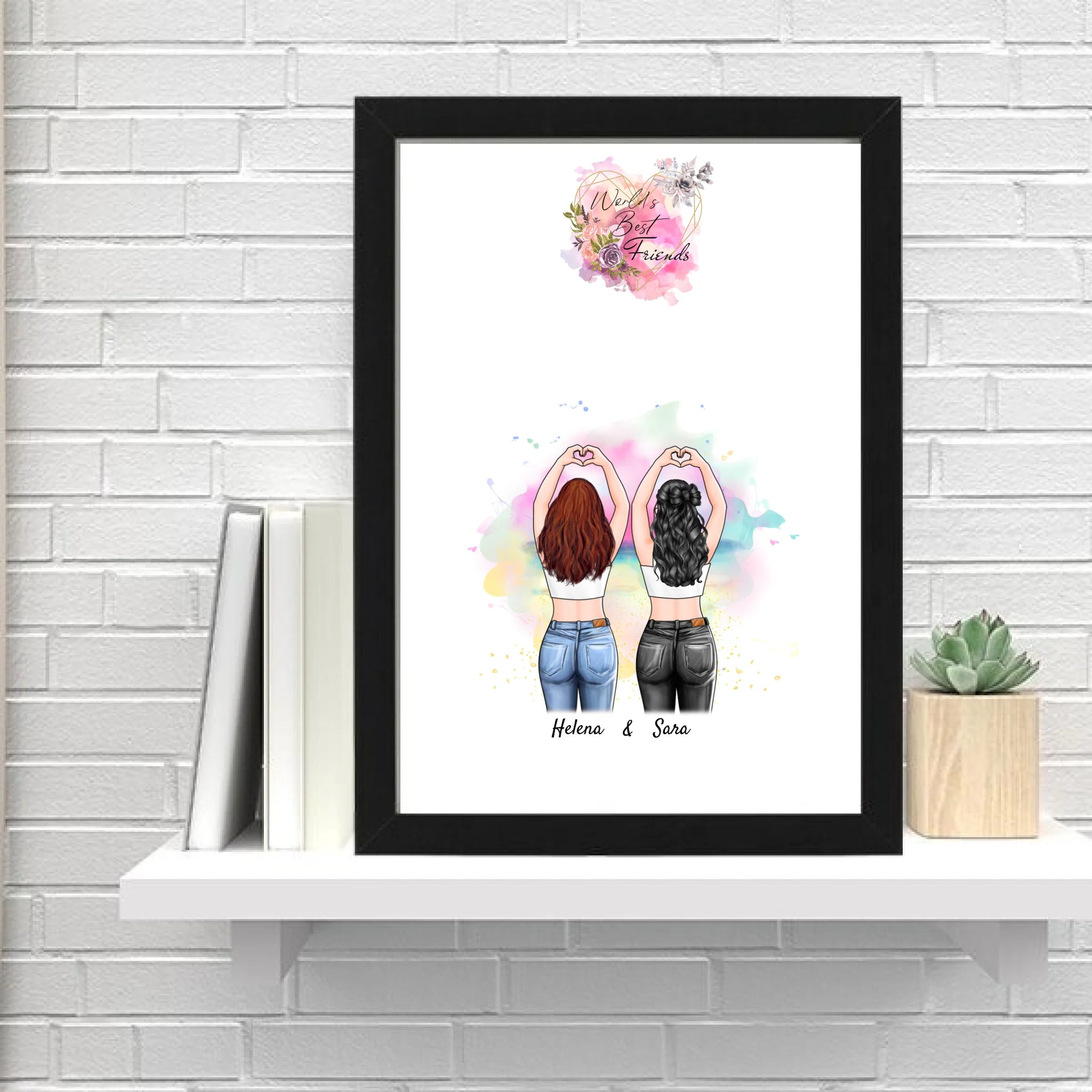 Personlig affisch 2 vänner