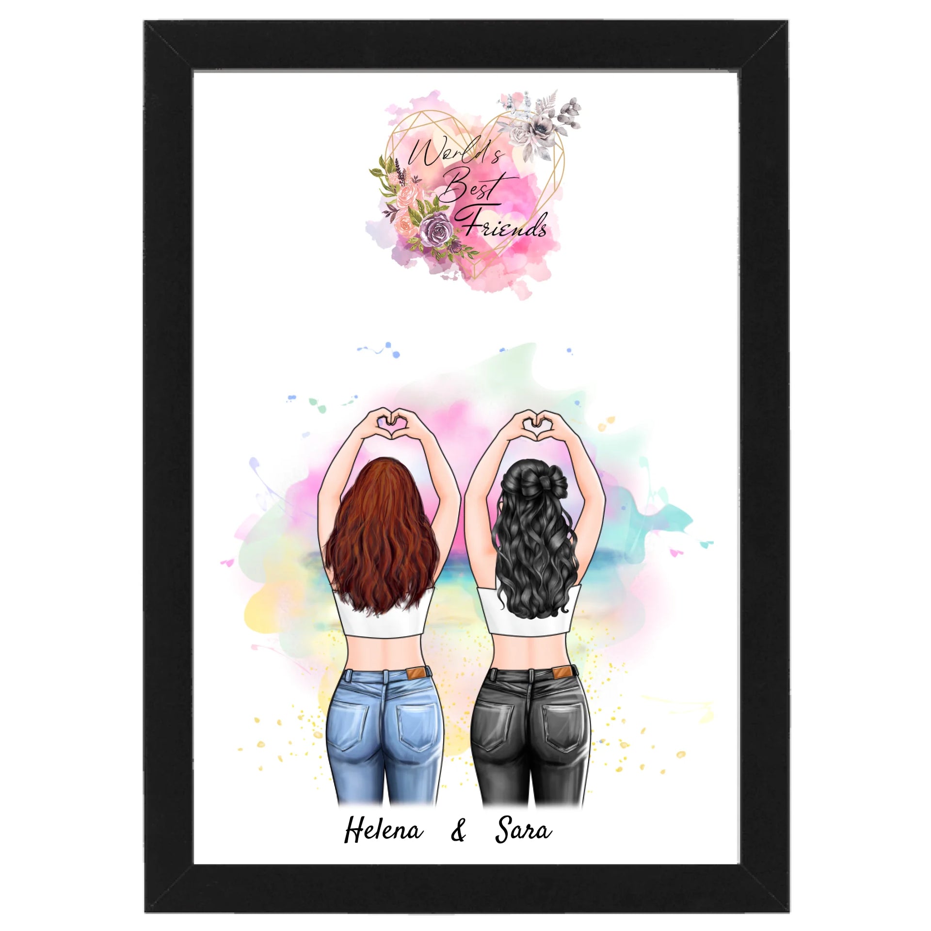 Personlig affisch 2 vänner