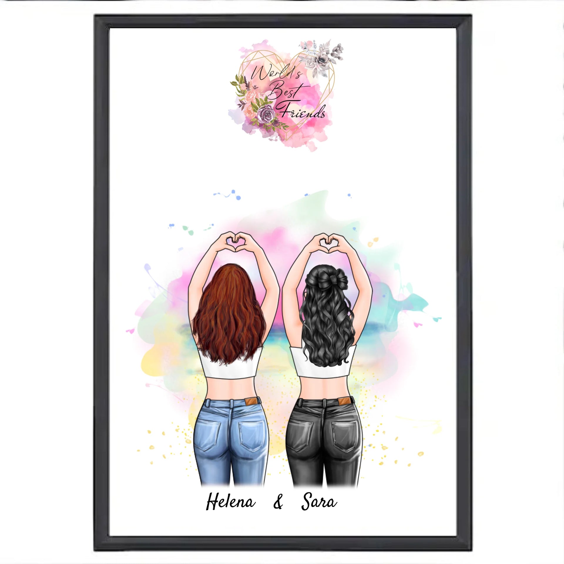 Personlig affisch 2 vänner